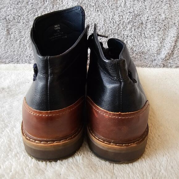Restoration Men\'s Wayne Leather Lace Up Chukka Ankle Boot Shoes Size‎ 13 Black main image 6
